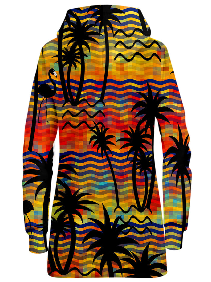 Flamingo Island Hoodie Dress Sartoris Art Epic Hoodie