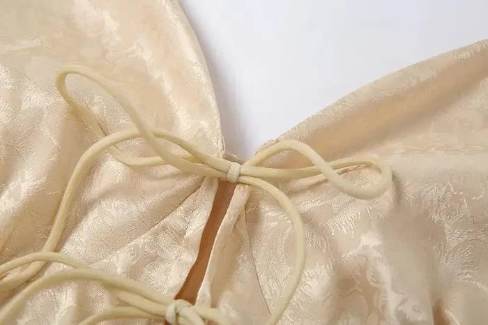Floral Lace-up Corset Top fashionnsio