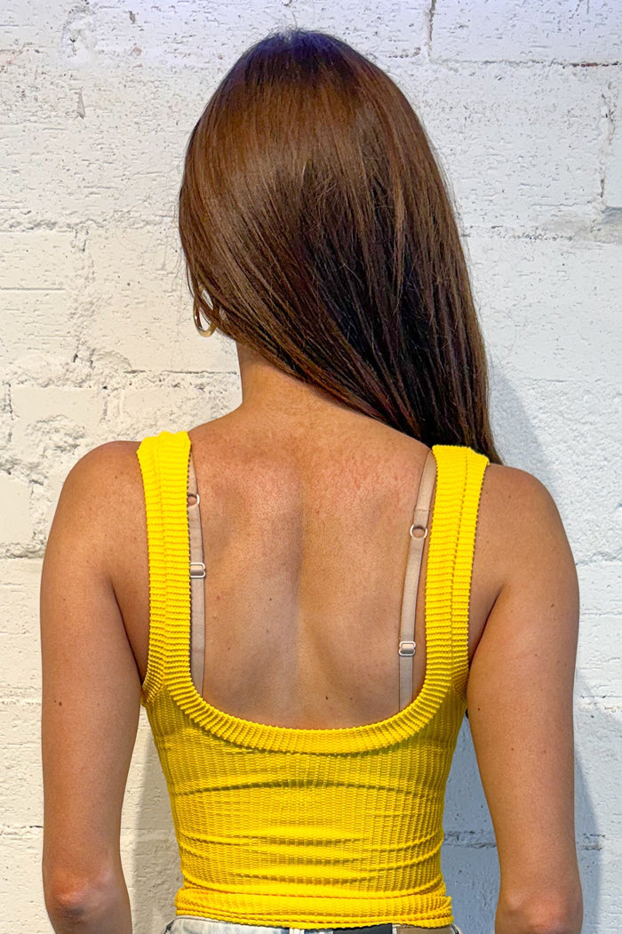 Yellow clean slate henley, top, tops, dallas boutique, boutique