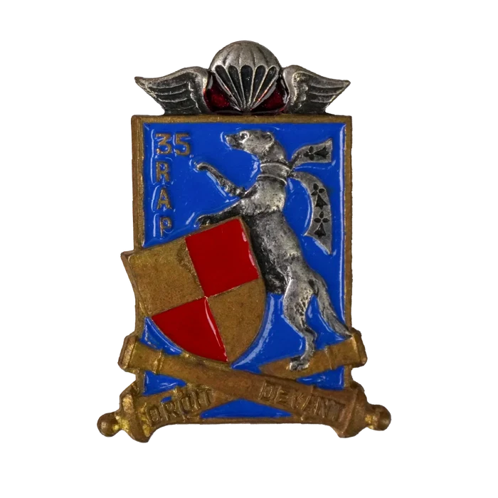 French 35th Parachute Artillery Regiment Badge - French Army Surplus - Flags, Badges & Insignia