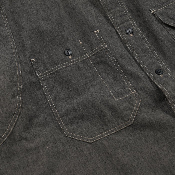 Frizmworks 1920s Chambray Work Shirt - Mud