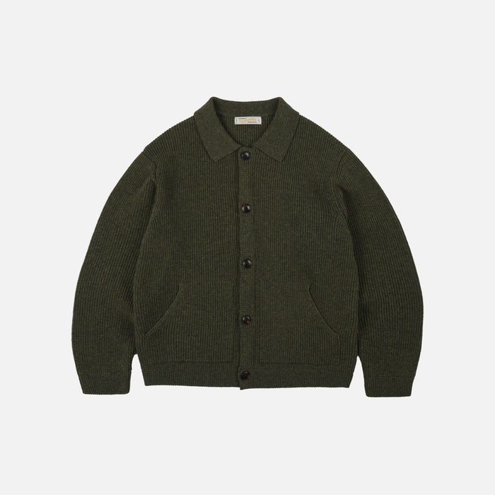 Frizmworks Ultra Heavyweight Collar Cardigan - Forest Green