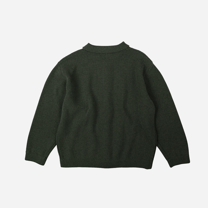 Frizmworks Ultra Heavyweight Collar Cardigan - Forest Green