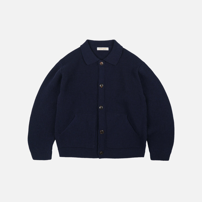 Frizmworks Ultra Heavyweight Collar Cardigan - Navy