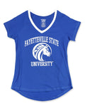 FSU Glitter Print V-Neck Tee