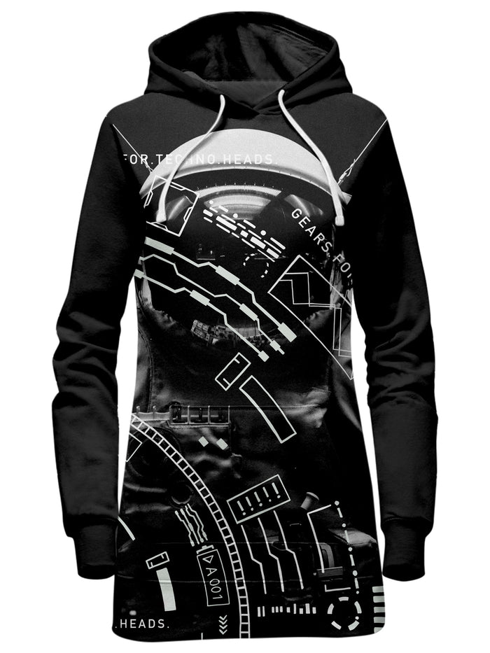 Gears For Techno Heads Hoodie Dress Blacknote Epic Hoodie