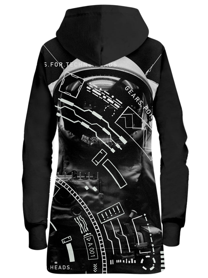 Gears For Techno Heads Hoodie Dress Blacknote Epic Hoodie