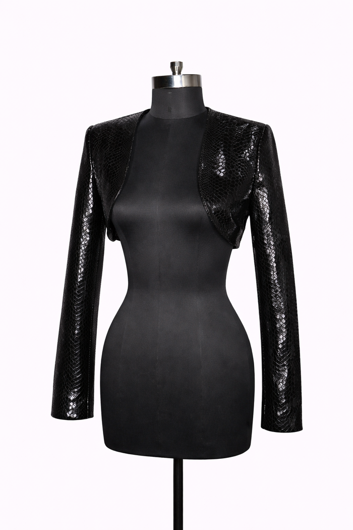 Genuine Lambskin Leather Bolero Jacket