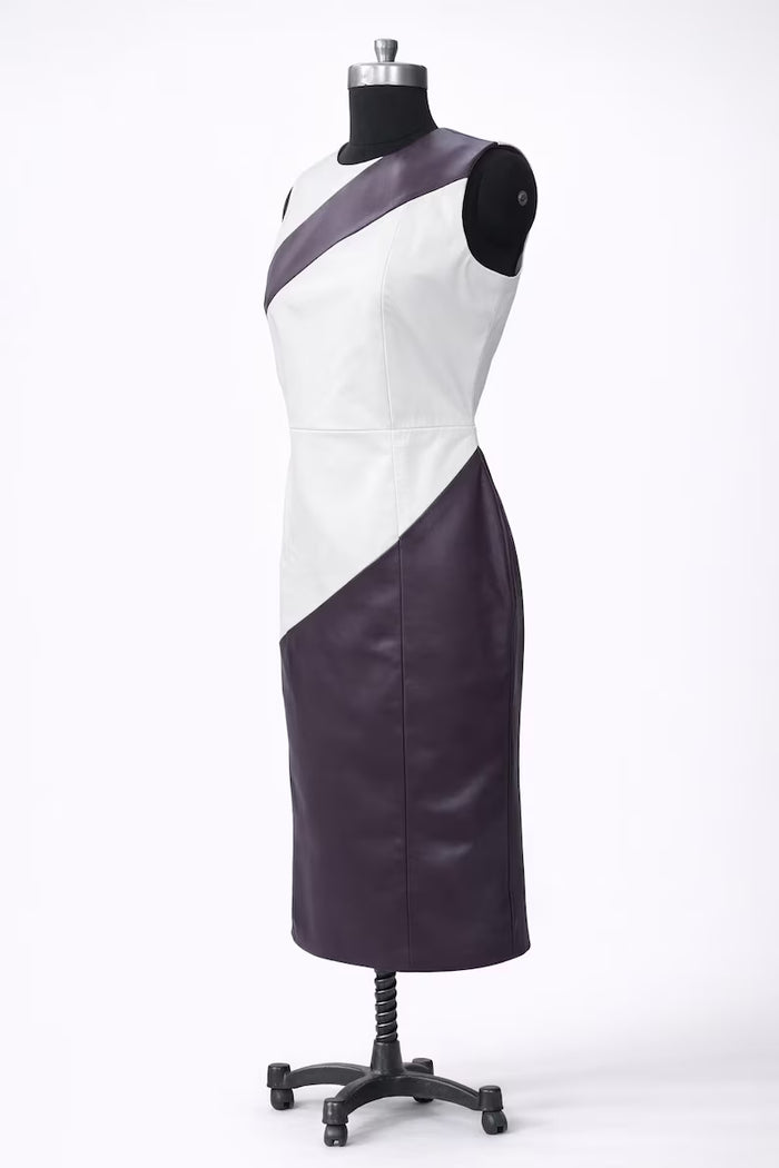 Genuine Lambskin Leather Dress