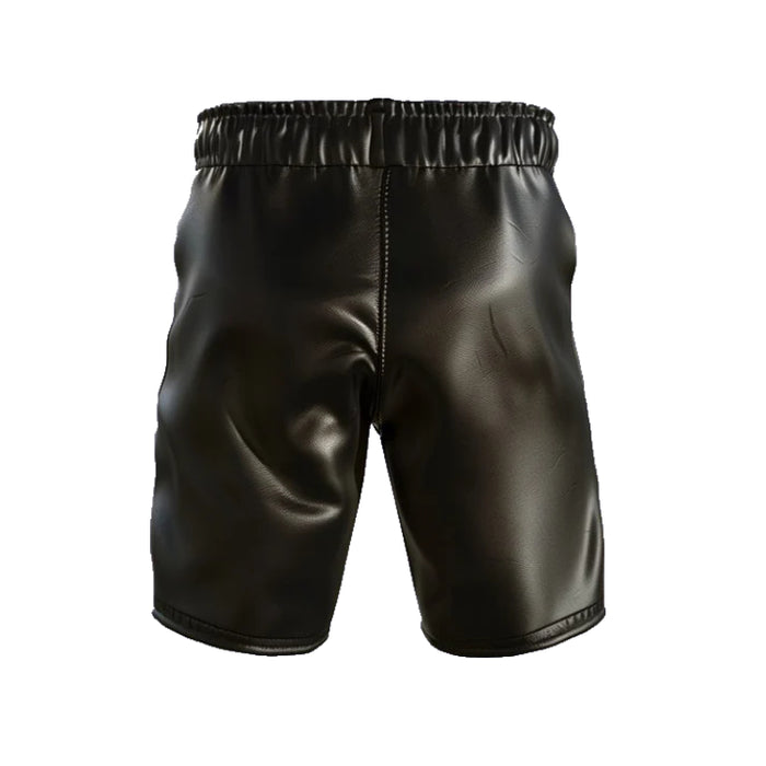 Genuine Leather Men Black Shorts - Leather Outlet