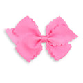 Geranium Pink Scallop Bow