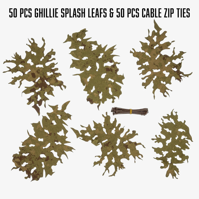 Ghillie Splash Leafs - 100g Pack - Kicking Mustang Concealment System (KMCS)
