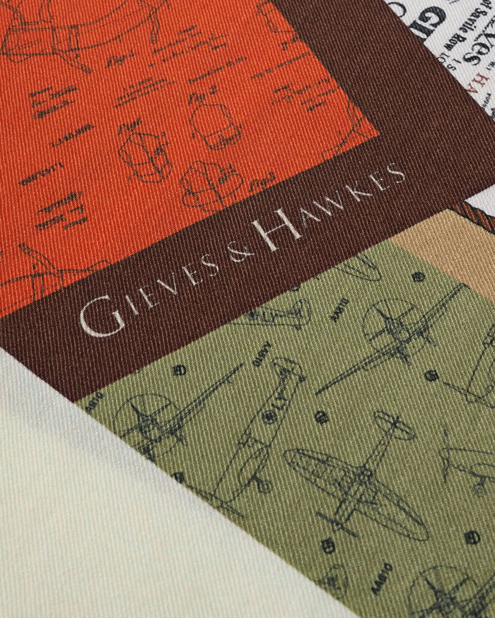 Gibson Wool Multi Archive Patchwork Scarf