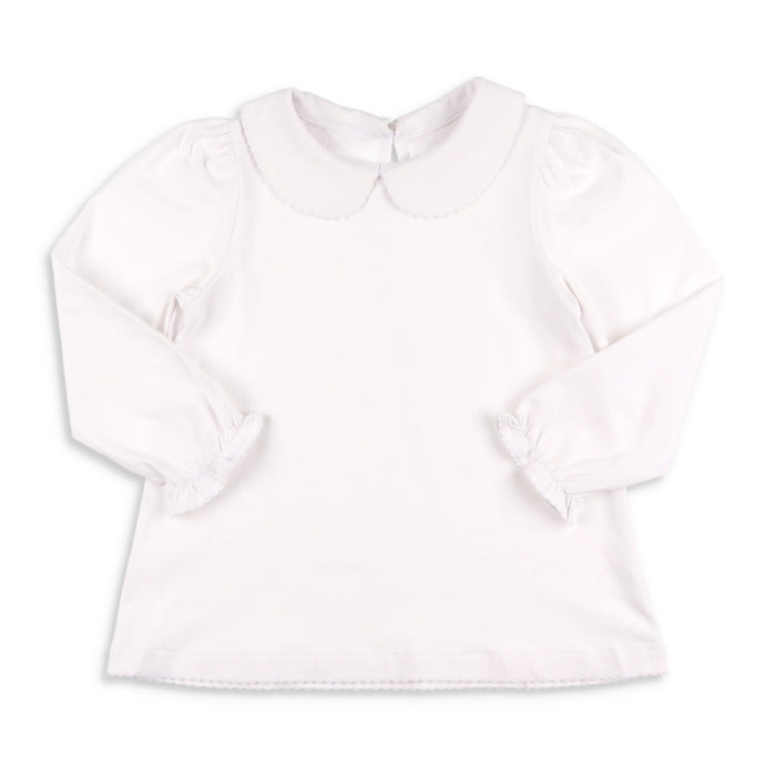 Girls Long Sleeve Collared Shirt