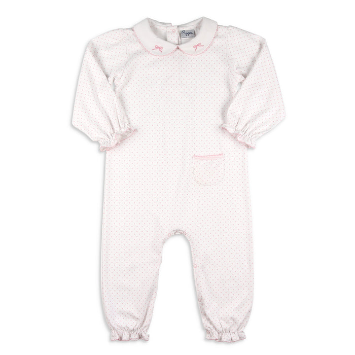 Girls Pima Romper - Bows