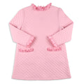 Girls Quilted Dress - Ballet Pink