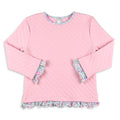 Girls Quilted Top - Ballet Pink