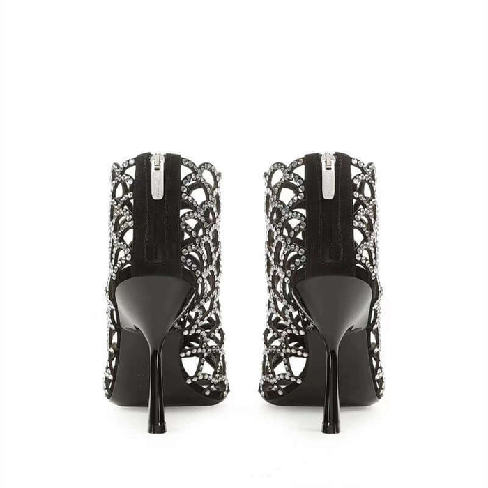 Glimmering Gala Rhinestone Mesh Stiletto Heels