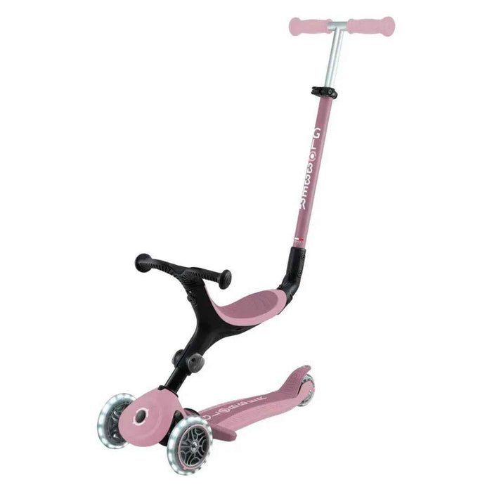 Globber® Zložljivi otroški skiro GO UP Active ECO s svetlečimi kolesi Berry Globber