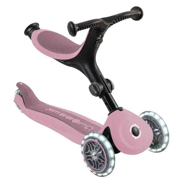Globber® Zložljivi otroški skiro GO UP Active ECO s svetlečimi kolesi Berry Globber