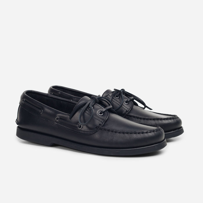 GLOUCESTER BOAT SHOE - BLACK