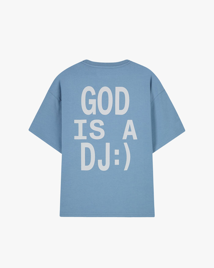 God Is A Dj Tee Baby Blue