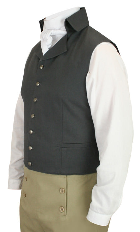 Granville Regency Vest - Charcoal