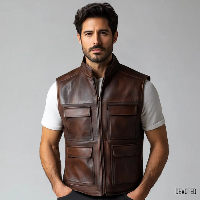 XS / Brown / Leather