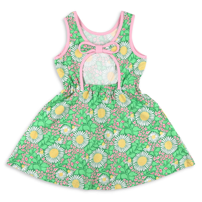 Green Meadow Bow Back Dress