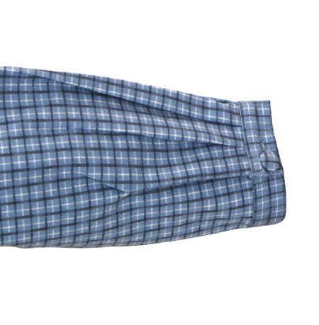 Greta Blouse - Blue Plaid