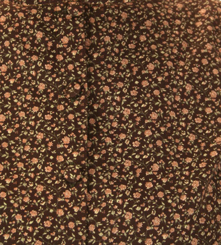 Greta Blouse - Brown Calico
