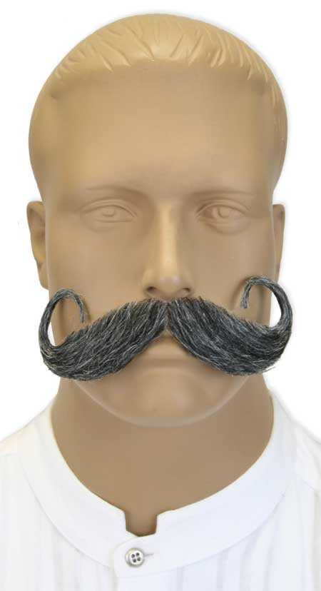 Handlebar Mustache - Gray