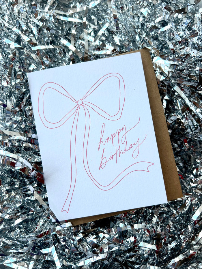 Happy Birthday Large Pink Bow, Miscellaneous, Maddon & CO, Adeline, dallas boutique, dallas texas, texas boutique, women's boutique dallas, adeline boutique, dallas boutique, trendy boutique, affordable boutique