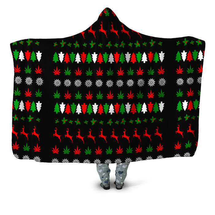 Happy Holidaze Hooded Blanket Sartoris Art Epic Hoodie