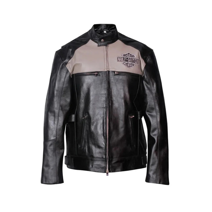 Harley Davidson Victory Lane Leather Motorcycle Jacket Leather Outlet