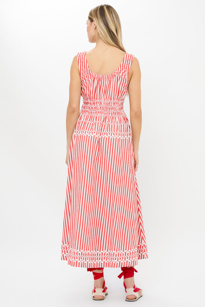 Harper Dress- Sconset Red