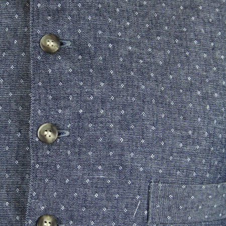 Hartman Work Vest - Navy Diamond Dot