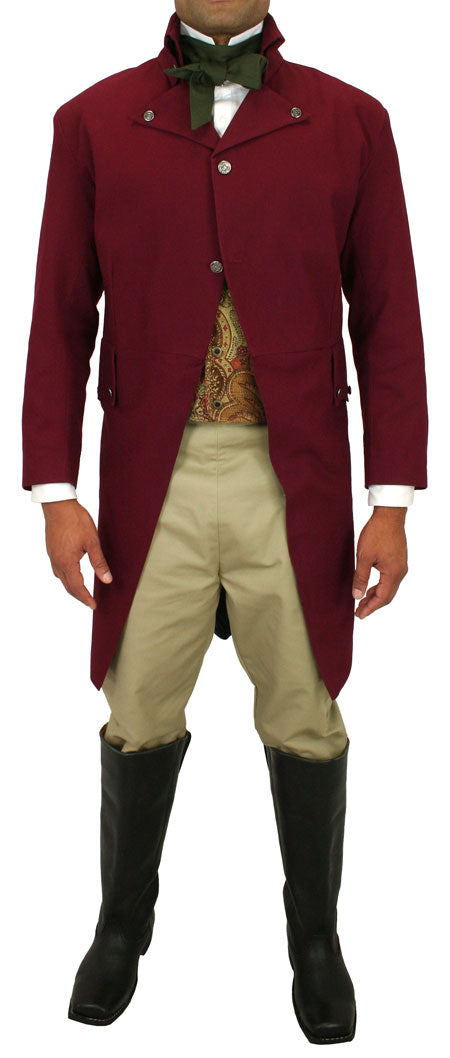 Hastings Regency Coat - Burgundy