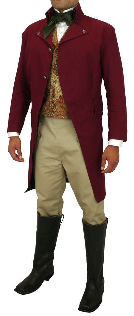 Hastings Regency Coat - Burgundy