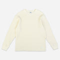 HEAVY WAFFLE SWEATER - MARSHMALLOW
