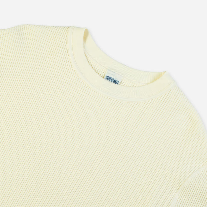 HEAVY WAFFLE SWEATER - MARSHMALLOW