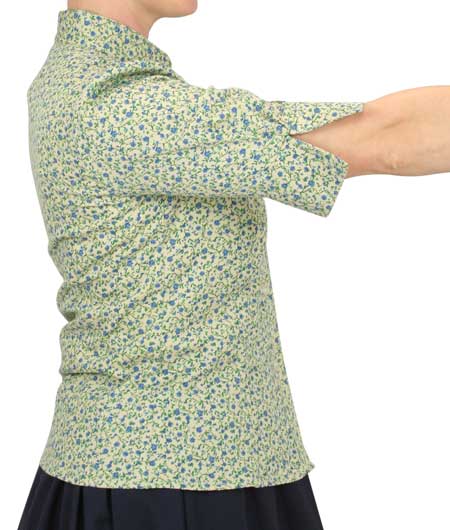 Helena Blouse - Vintage Blue Rose