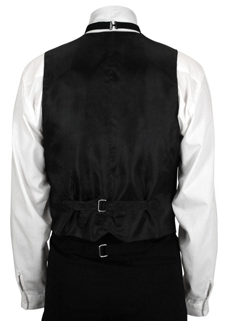 Higgins Vest - Black/White Plaid