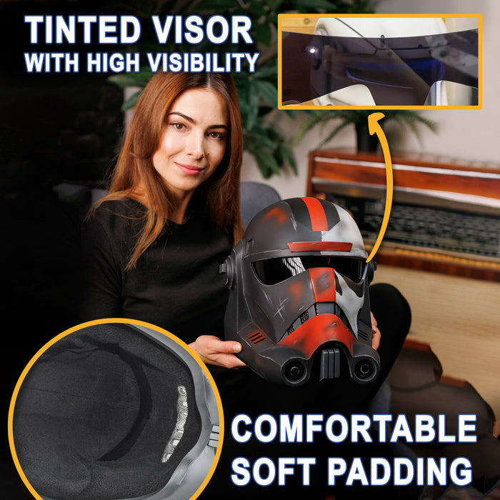 Hunter Bad Batch Helmet from Star Wars / Cosplay Helmet / The Bad Batch / Star Wars Helmet Cyber Craft