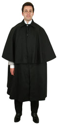 Inverness Cape - Black Cotton