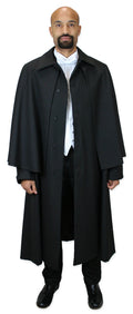 Inverness Dress Coat - Wool Blend - Black