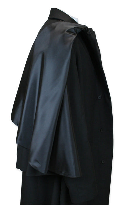 Inverness Dress Coat - Wool Blend - Black