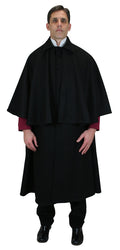 Inverness Wool Cape - Black