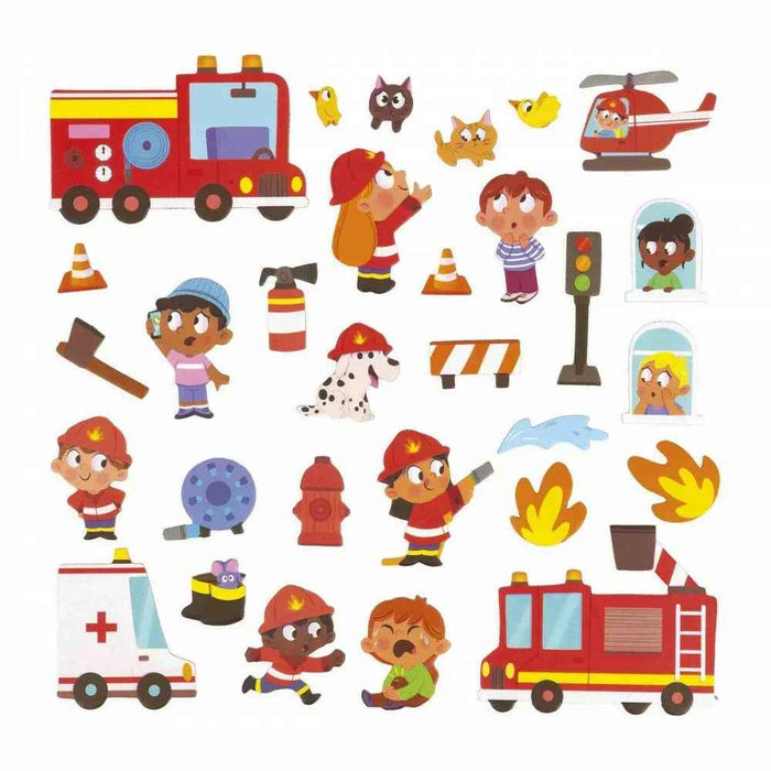 Janod® Magnetna knjiga Firefighters Janod