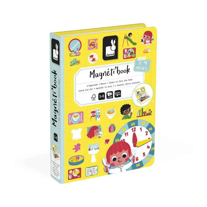 Janod® Magnetna igra Learn to Tell The Time Janod